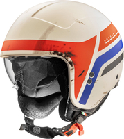 Premier Rocker ON,  jet helmet,  color: Matt White/Red/Blue,  size: XL