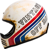 Premier Trophy MX BTR,  integral helmet,  color: Matt White/Blue/Red,  size: S