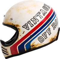 Premier Trophy MX BTR,  integral helmet,  color: Matt White/Blue/Red,  size: S