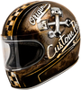 Premier Trophy OP,  integral helmet,  color: Matt Black/White/Brown,  size: XS