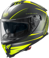 Premier Typhoon FR,  full face helmet,  color: Matt Black/Neon-Yellow,  size: XXL