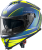 Premier Typhoon FR,  integral helmet,  color: Matt Dark Blue/Blue/Neon-Yellow,  size: S
