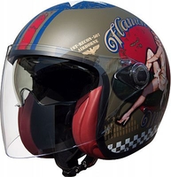 Premier Vangarde Pin up,  jet helmet