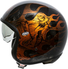 Premier Vintage BD,  jet helmet,  color: Black/Orange,  size: S