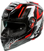 Premier Vyrus EM,  integral helmet,  color: Black/White/Red,  size: L