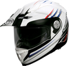 Premier XTrail MO,  flip-up helmet,  color: White/Black/Blue,  size: XXL