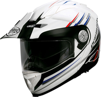 Premier XTrail MO,  flip-up helmet,  color: White/Black/Blue,  size: XXL