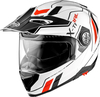 Premier XTrail XT,  flip-up helmet,  color: White/Black/Red,  size: XL