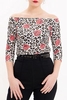 Queen Kerosin Leo & Roses,  crop top women