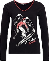 Queen Kerosin Ski Fun,  t-shirt women