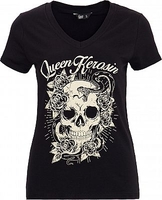 Queen Kerosin Skull Rose,  t-shirt women