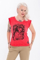 Queen Kerosin Tattoo Girl,  t-shirt women