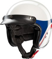 Redbike RB-803 Silverstone,  open face helmet,  color: White/Blue/Red,  size: XXL
