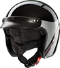 Redbike RB-804 Evolution,  open face helmet,  color: Black/Silver,  size: XL