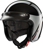Redbike RB-804 Evolution,  open face helmet,  color: Black/Silver,  size: XL