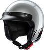 Redbike RB-806 Le Mans,  open face helmet,  color: Silver/Black,  size: XXL
