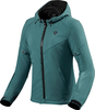 Revit Afterburn H2O,  textile jacket waterproof women,  color: Turquoise,  size: 46