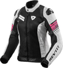 Revit Apex Air H2O,  textile jacket waterproof women,  color: Black/White/Pink,  size: 34