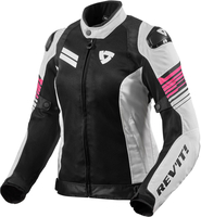 Revit Apex Air H2O,  textile jacket waterproof women,  color: Black/White/Pink,  size: 34