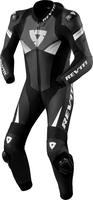 Revit Argon 2,  leather suit 1pcs. perforated,  color: Black/White/Grey,  size: 52