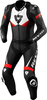 Revit Argon 2,  leather suit 2pcs. perforated,  color: Black/White/Neon-Red,  size: 56