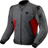 Revit Control Air H2O,  textile jacket waterproof,  color: Grey/Red,  size: XXL