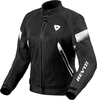 Revit Control Air H2O,  textile jacket waterproof women,  color: Black/White,  size: 40