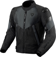 Revit Control H2O,  textile jacket waterproof,  color: Black/Dark Grey,  size: XXL