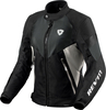 Revit Control H2O,  textile jacket waterproof women,  color: Black/Light Grey,  size: 38