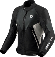 Revit Control H2O,  textile jacket waterproof women,  color: Black/Light Grey,  size: 38