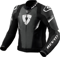 Revit Control,  leather/textile jacket,  color: Black/White,  size: 52