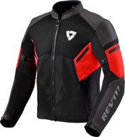 Revit GT-R Air 3,  textile jacket,  color: Black/Neon-Red,  size: 3XL