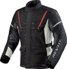 Revit Horizon 3 H20,  textile jacket waterproof,  color: Black/Red/Light Grey,  size: 3XL