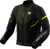 Revit Hyperspeed 2 GT Air,  textile jacket,  color: Black/Neon-Yellow,  size: S