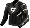 Revit Hyperspeed 2 Pro,  leather jacket perforated,  color: Black/Dark Grey/White,  size: 54