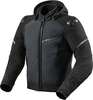 Revit Iridium H2O,  textile jacket waterproof,  color: Black,  size: S