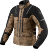 Revit Offtrack 2 H2O Camo,  textile jacket waterproof,  color: Black/Brown/Beige,  size: XL