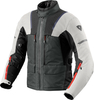 Revit Offtrack 2 H2O,  textile jacket waterproof,  color: Silver/Dark Grey,  size: XXL