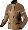 Revit Outback 4 H2O,  textile jacket waterproof women,  color: Brown/Light Brown,  size: 36