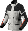 Revit Outback 4 H2O,  textile jacket waterproof women,  color: Light Grey/Black,  size: 42