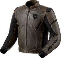 Revit Parallax,  leather/textile jacket,  color: Brown/Black,  size: 54