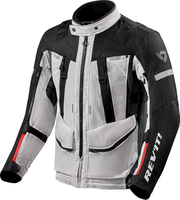 Revit Sand 4 H2O,  textile jacket waterproof,  color: Light Grey/Black,  size: 4XL