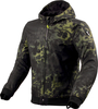 Revit Saros,  textile jacket,  color: Black/Dark Green,  size: XL