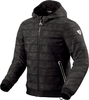 Revit Saros,  textile jacket,  color: Black/Dark Grey,  size: 3XL