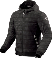 Revit Saros,  textile jacket,  color: Black/Dark Grey,  size: XL