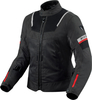 Revit Tornado 4 H2O,  textile jacket waterproof women,  color: Black/Dark Grey,  size: 36