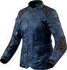 Revit Voltiac 3 H2O Camo,  textile jacket waterproof women,  color: Dark Blue/Blue/Black,  size: 40