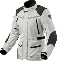 Revit Voltiac 3 H2O,  textile jacket waterproof women,  color: Light Grey/Black,  size: 46