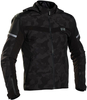 Richa 2STL Camo,  textile jacket waterproof,  color: Black/Dark Grey,  size: XL