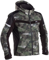 Richa 2STL Camo,  textile jacket waterproof,  color: Black/Grey/Dark Green,  size: L